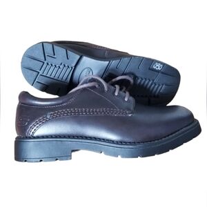 Skechers size 3.5 new boy's‎ brown leather dress shoes